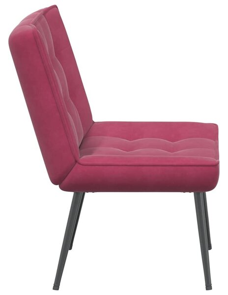 VidaXL bordó bársony pihenőfotel 64 x 74 x 84 cm