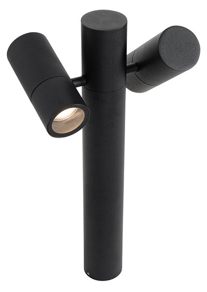 Kültéri állólámpa fekete 50 cm 2-lámpás állítható - Duo