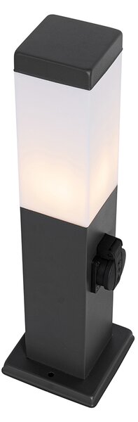 Kültéri lámpa sötétszürke 45 cm foglalattal IP44 - Malios