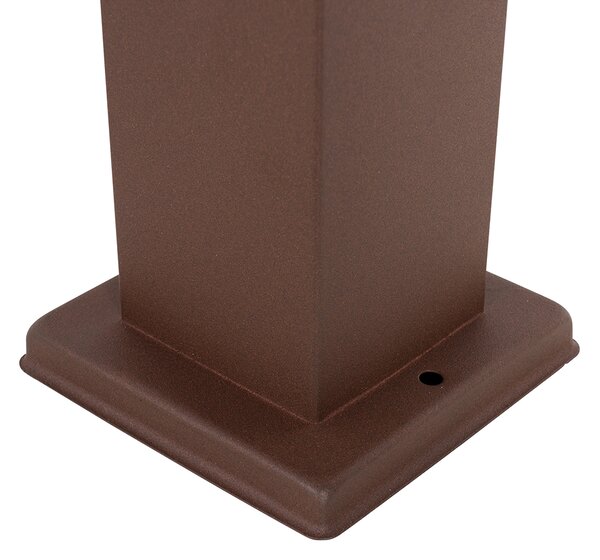 Kültéri lámpa rozsdabarna 80 cm foglalattal IP44 - Malios