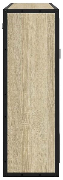 VidaXL sonoma tölgy szerelt fa tükrös fürdőszobaszekrény 65x20x60 cm