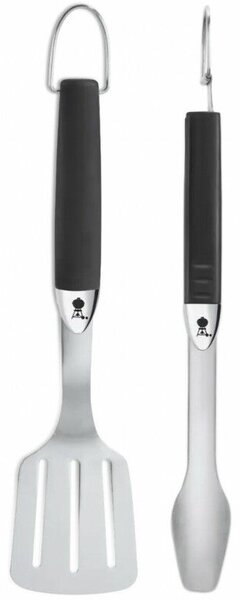 2db grill edény készlet Weber WB 6645 Premium, Doboz, Clip, Spatula, Rozsdamentes acél, Inox/fekete