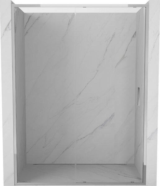 Mexen Exo, nyitható tolóajtó 130x200 cm, 6mm átlátszó üveg, króm profil, 8151-130-000-01-00
