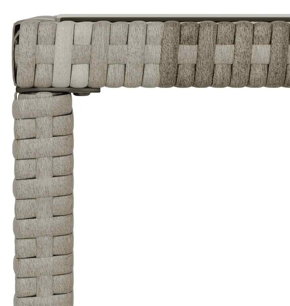 4 részes szürke polyrattan kerti ülőgarnitúra párnákkal