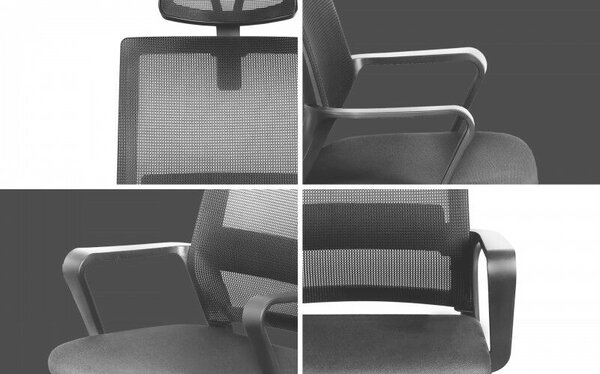 Ergonomikus forgószék fekete