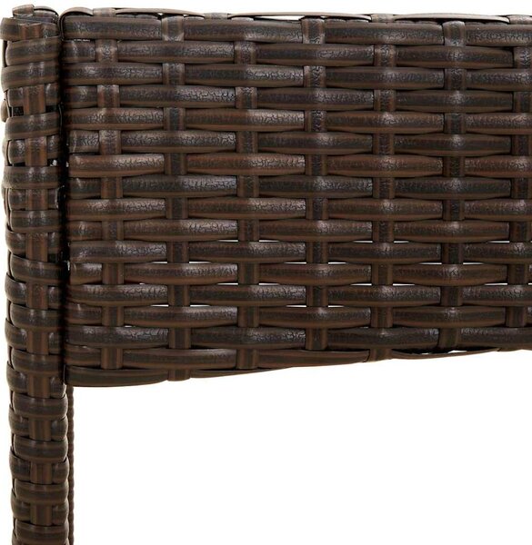 4 részes barna polyrattan kerti ülőgarnitúra párnákkal