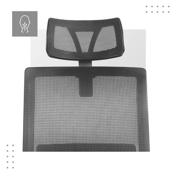 Ergonomikus forgószék fekete