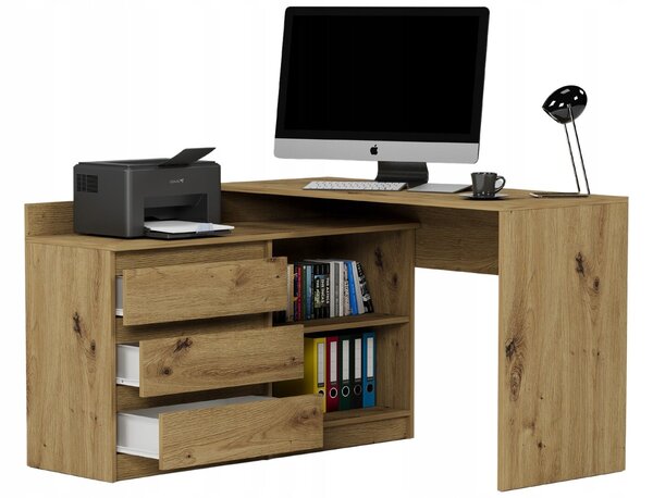 Modern sarok íróasztal és komód szett N15 - artisan