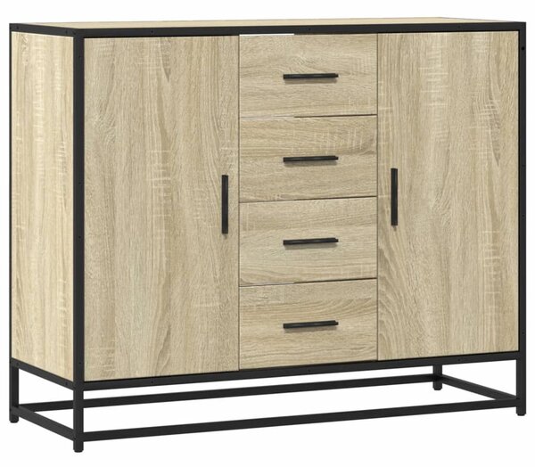 VidaXL sonoma tölgy színű szerelt fa tálalóasztal 92 x 35 x 76 cm