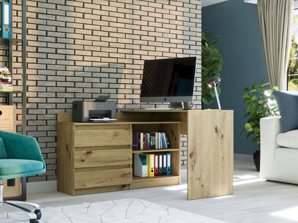 Modern sarok íróasztal és komód szett N15 - artisan