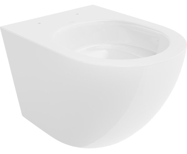 Mexen Lena, fali WC csésze 490x360x340 mm, Perem nélküli Tornado, fényes fehér, 3322XX00T