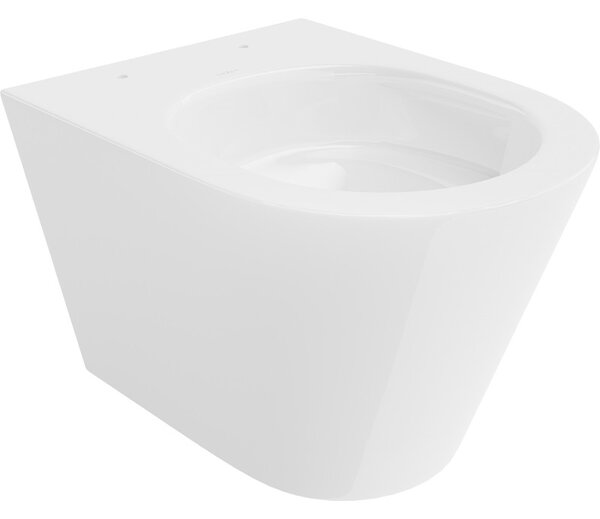 Mexen Rico, fali WC csésze 490x360x370 mm, Perem nélküli Tornado, fényes fehér, 3372XX00T