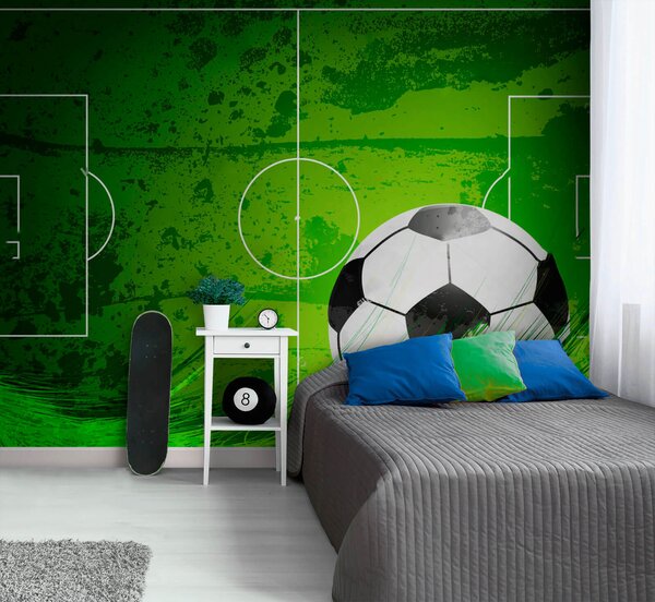 Fotótapéta Futball labda egy zöld pályán, Népszerű fotótapéta, Népszerű fotótapéta, u72784 - Tapeko.hu