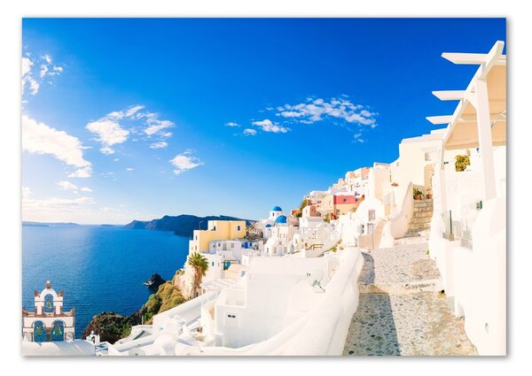 Akril üveg kép Santorini, görögország