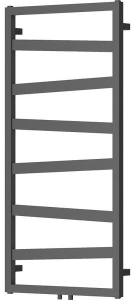 Mexen, Mexen Zoom dekoratív fürdőszobai radiátor 1100 x 530 mm, 376 W, antracit - W130-1100-530-00-66