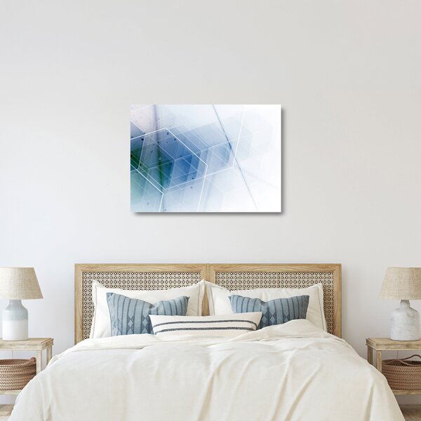 Kép - Geometriai formák (üvegen) (70x50 cm)