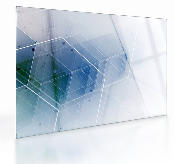 Kép - Geometriai formák (üvegen) (70x50 cm)