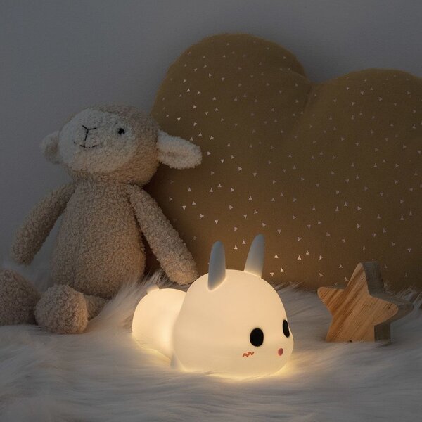 LED-es éjszakai fény, nyuszi, fehér – LAPINOS