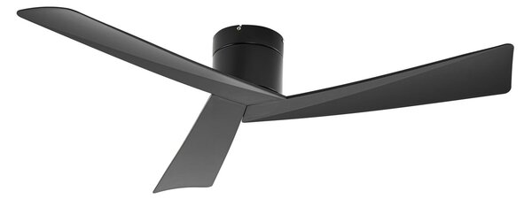 Ventoro mennyezeti ventilátor, fekete, fém, Ø 132 cm – Lucande Lucande, Ventoro, Fekete, Nappali, Fém, Modern