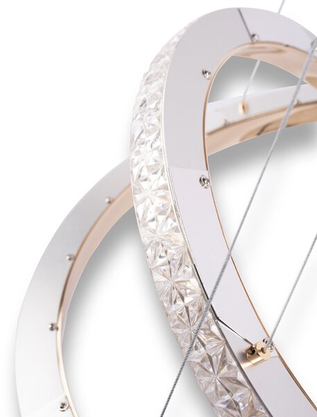 Toolight Toolight, LED mennyezeti lámpa 50cm, 42W, 4000K, 2500lm, MS012-CP, rozéarany, OSW-09624