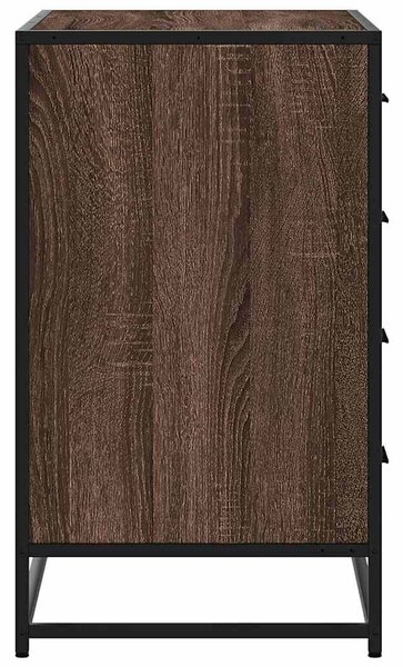 VidaXL barna tölgy szerelt fa fiókos szekrény 70x41x70 cm