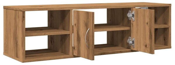 VidaXL kézműves tölgy színű szerelt fa faliszekrény 102x30x29 cm
