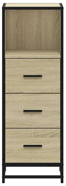 VidaXL sonoma tölgy színű szerelt fa fürdőszobaszekrény 35x37,5x100 cm