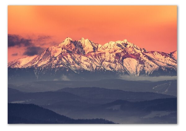 Üvegfotó Sunrise tatry