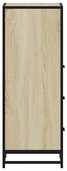 VidaXL sonoma tölgy színű szerelt fa fürdőszobaszekrény 35x37,5x100 cm