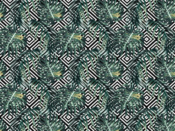 Fotótapéta Levelek mintája fekete-fehér háttéren, Modern fotótapéta, Modern fotótapéta, u79688 - Muralas.hu