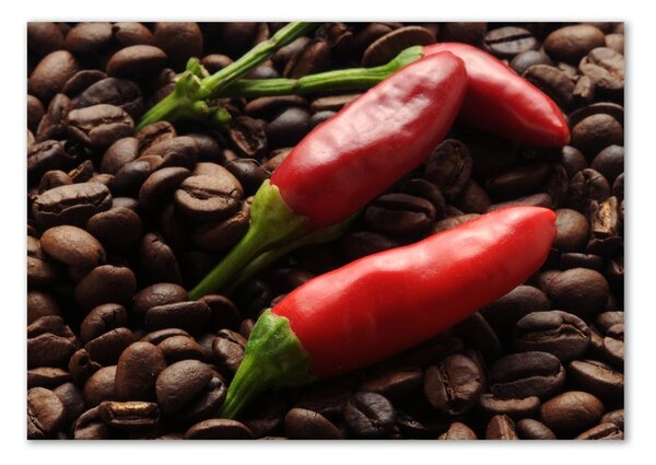 Akril üveg kép Chilli és a kávé