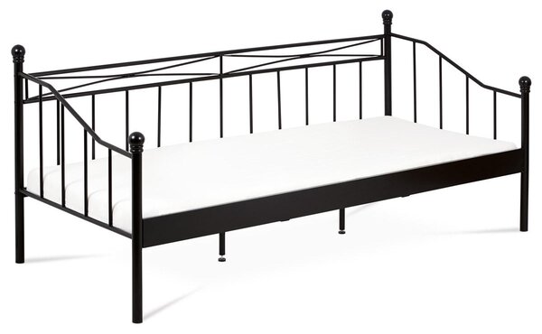Fém ágy 90x200 Bakarissa (matt fekete)