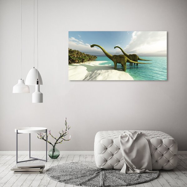 Akrilkép Dinoszauruszok a strandon