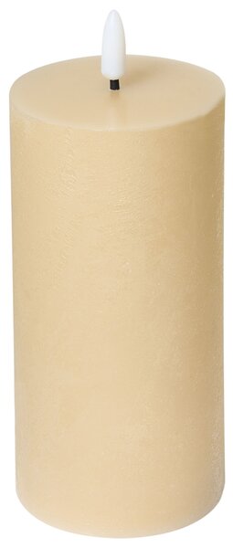 Hatdarabos LED gyertya BRAISE 10/13/15 cm Bézs
