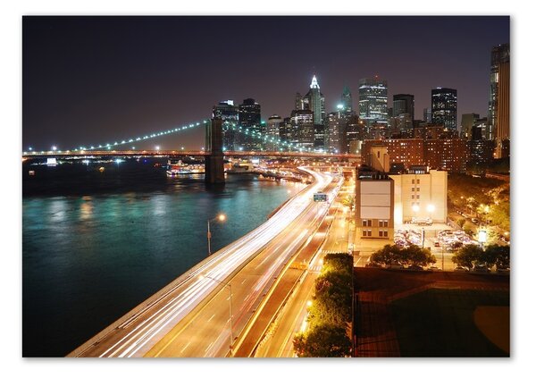 Üvegkép falra New york éjjel
