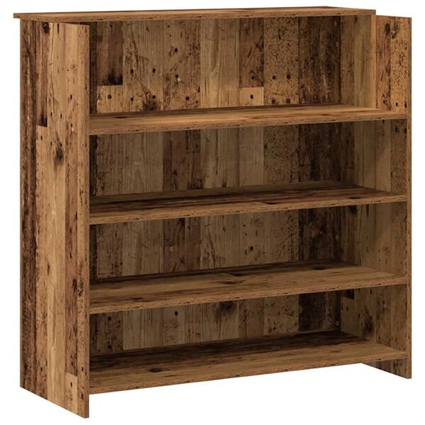 VidaXL recepciós pult antik fa 200x50x103,5 cm szerelt fa
