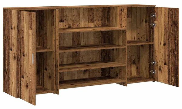 VidaXL recepciós pult antik fa 200x50x103,5 cm szerelt fa