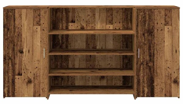 VidaXL recepciós pult antik fa 200x50x103,5 cm szerelt fa