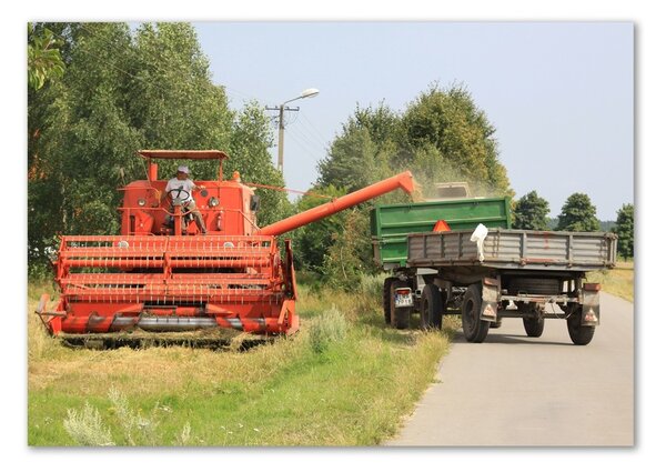 Üvegkép falra Kombájn kombájn-