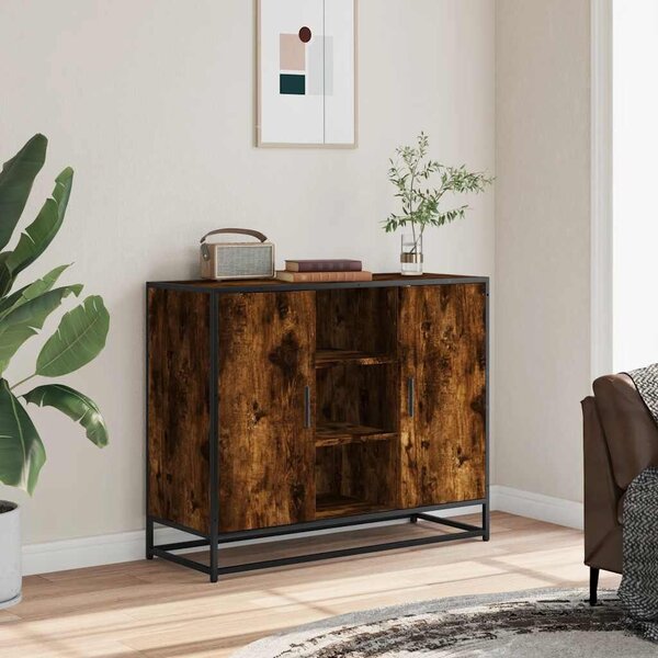VidaXL sonoma tölgy színű szerelt fa tálalószekrény 92 x 35 x 76 cm