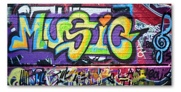Akrilüveg fotó Graffiti a falon