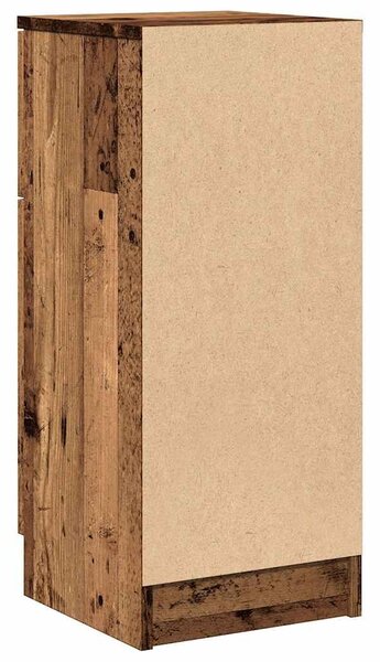 VidaXL 2 db antik fa színű szerelt fa tálalószekrény 30 x 30 x 70 cm
