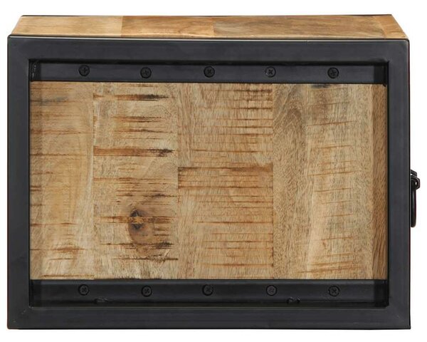 VidaXL Éjjeli szekrények 2 db tömör nyersfa mangó 40x35x25 cm