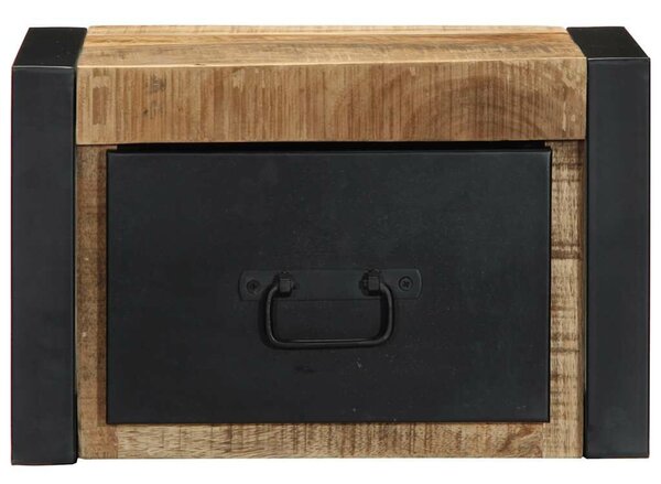 VidaXL Éjjeli szekrények 2 db tömör nyersfa mangó 40x35x25 cm