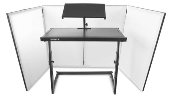 Vonyx DJ Paraván - 4 Paneles - 280cm - Fekete