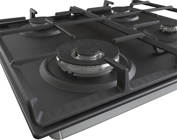 Gorenje GW641BFB Beépíthető gázfőzőlap, 60 cm, 4 főzőzóna, Wok égő, BigSurface
