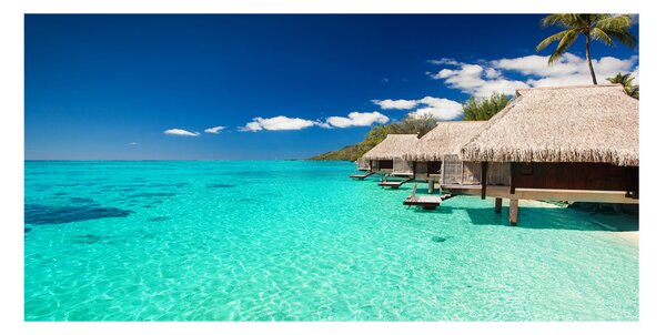 Akril üveg kép Víz bungalók