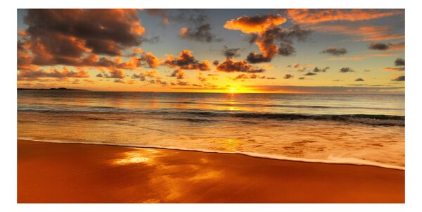 Akril üveg kép Sunset beach