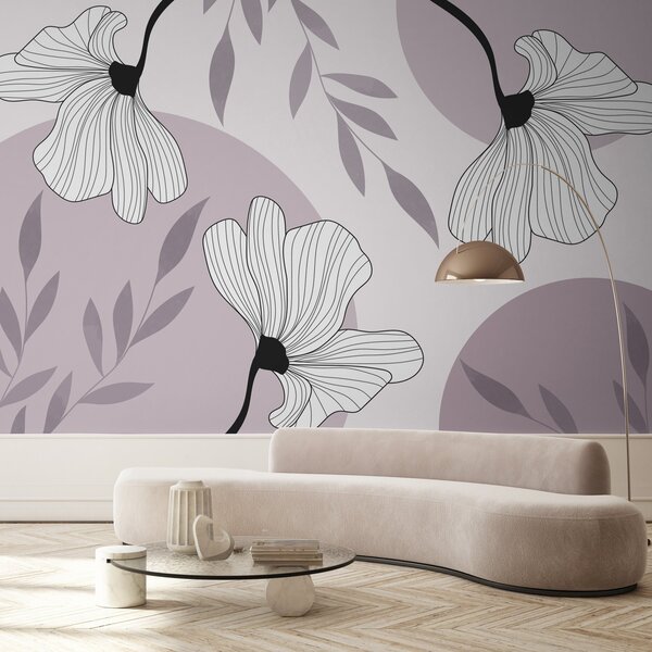 Fotótapéta Elegáns virágos design lágy árnyalatokkal, Modern fotótapéta, Modern fotótapéta, w03328v2 - Muralas.hu