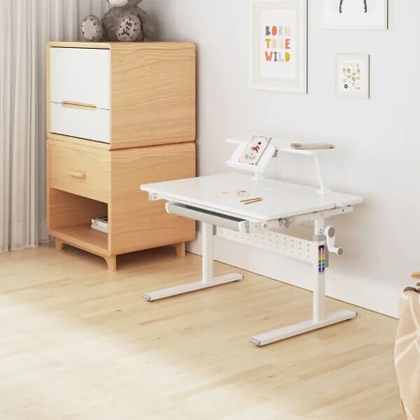 Ergo office gyermek íróasztal er-483, állítható, szürke, 900x600mm